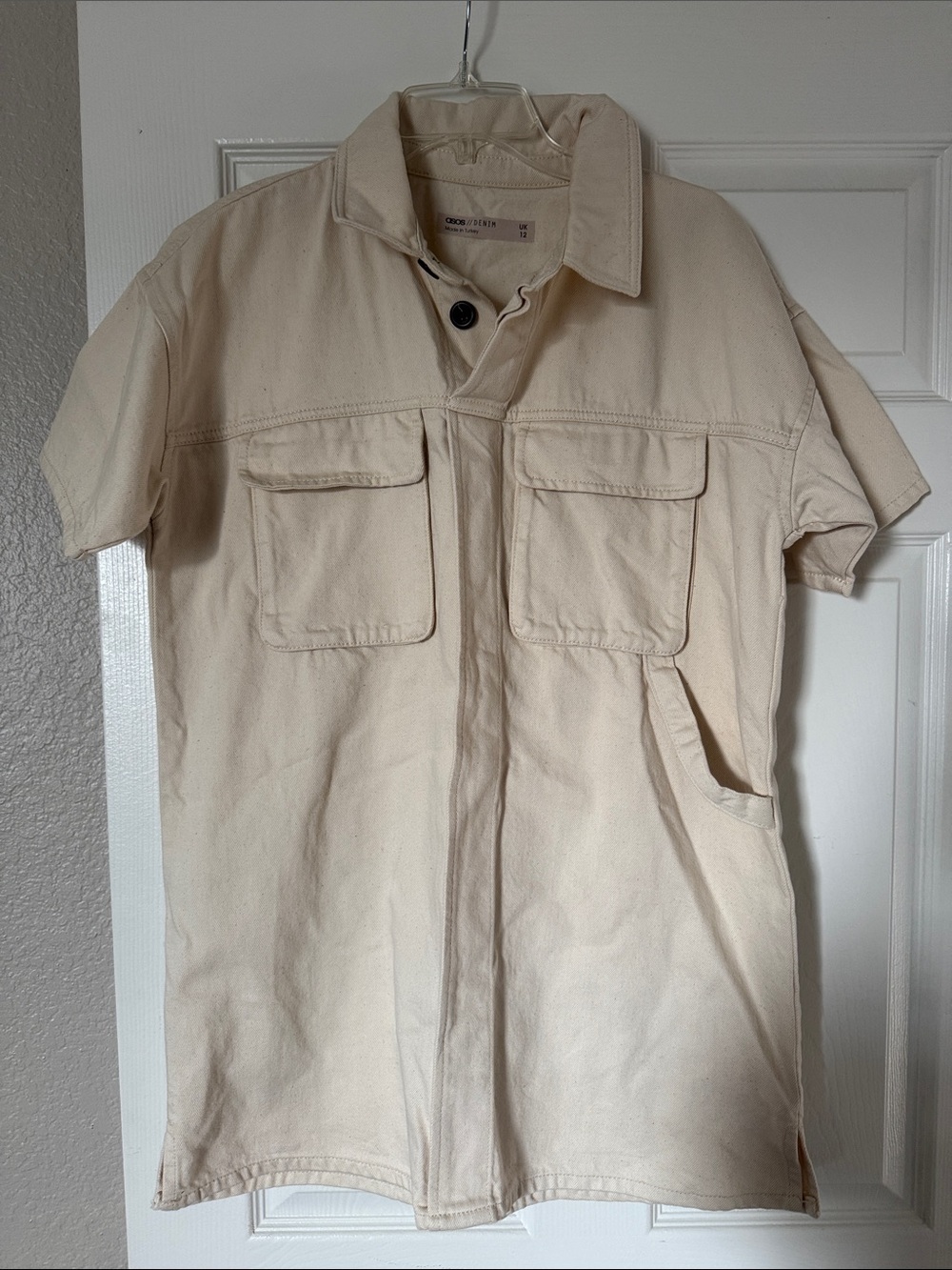 ASOS Women's Mini Dress in Neutral Cream